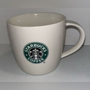 STARBUCKS Logo Mermaid White Coffee Ceramic 12oz Cup Mug 2008 tea